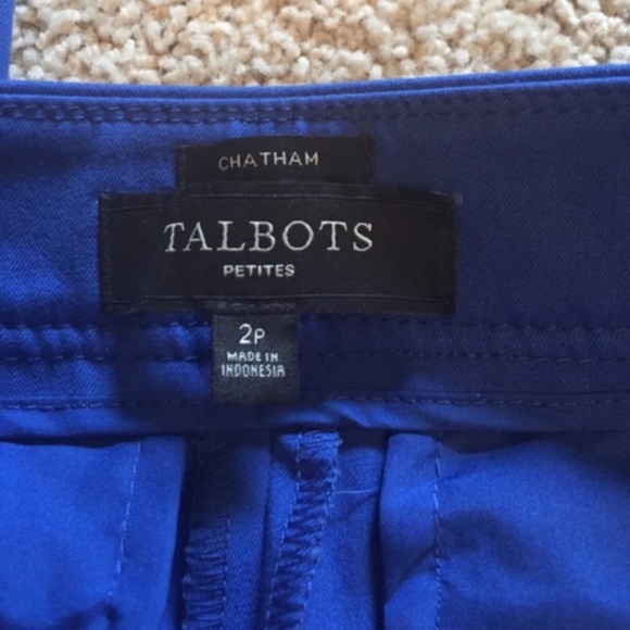 ❤️ TALBOTS Royal blue skinny leg dress slacks - 2P - Picture 2 of 4